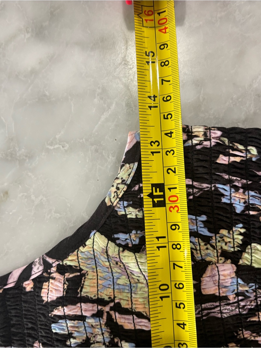 Free People Black Maxi Dress with Pastel Floral Pattern - Picture 8 of 9
